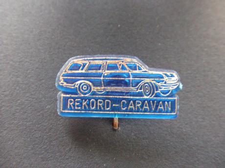 Opel Record Caravan blauw oldtimer